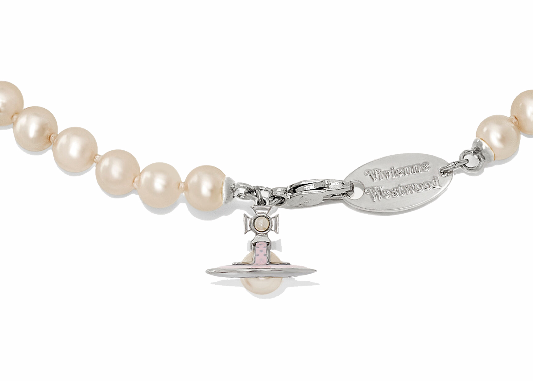 Vivienne Westwood Necklace Simonetta Pearl Silver in 100% Brass - US