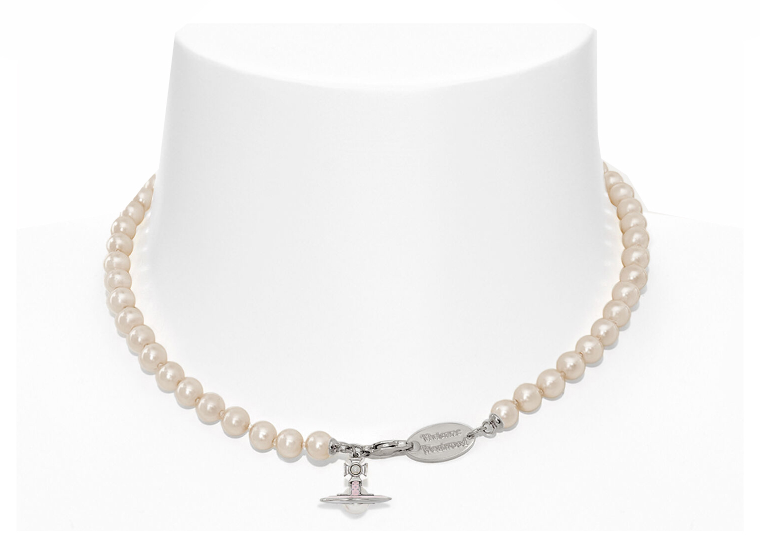 Vivienne Westwood Necklace Simonetta Pearl Silver in 100% Brass - JP