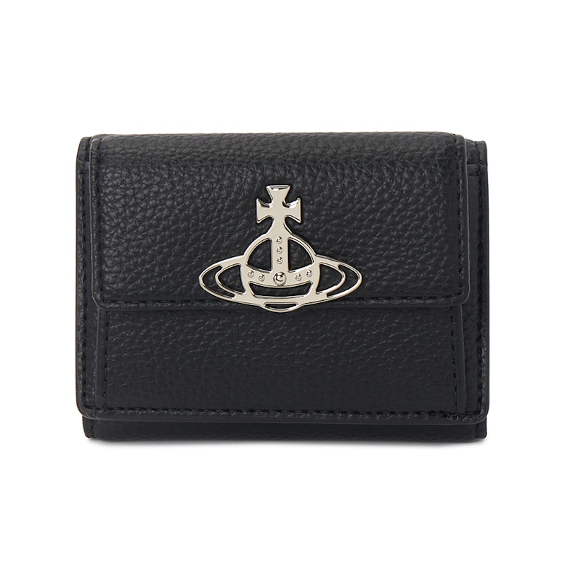 Vivienne Westwood Short Wallet Black in Leather - JP