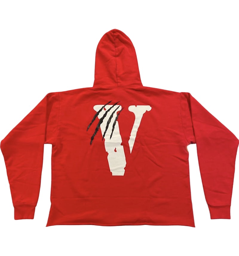 Sudadera con capucha Vlone Negro V Panther Rojo Hombre FW21 MX