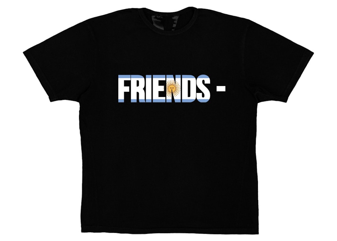 Pre-owned Vlone Friends Arg T-shirt Black