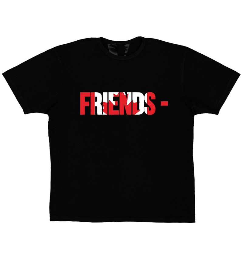 Vlone Friends Vlone Shirt Mens Vlone Friends Red Black T-shirt