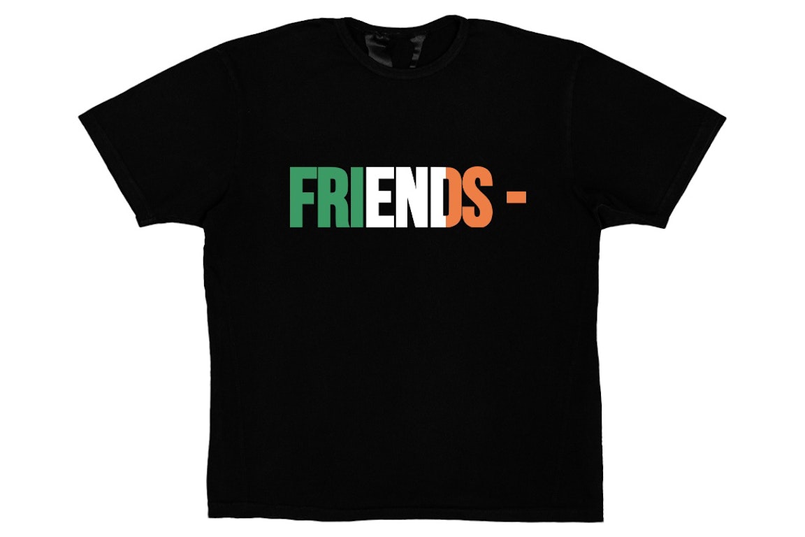 Pre-owned Vlone Friends Irl T-shirt Black