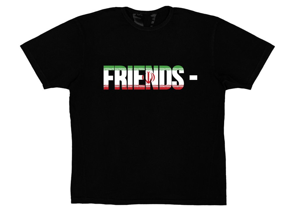 Vlone FRIENDS DOM T-shirt Black Men's - SS21 - US