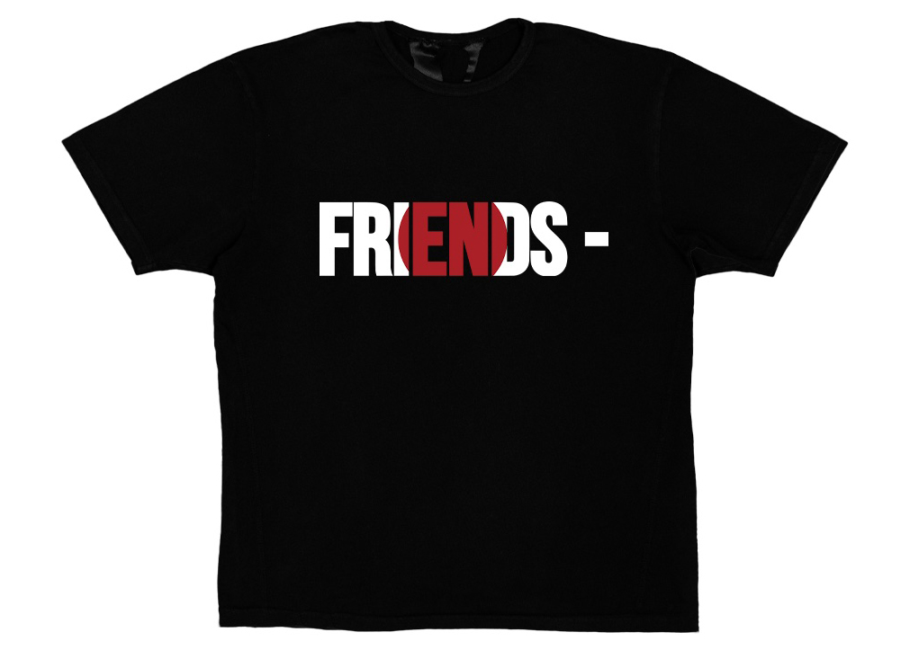 Vlone FRIENDS JPN T-shirt Black - SS21 Men's - US