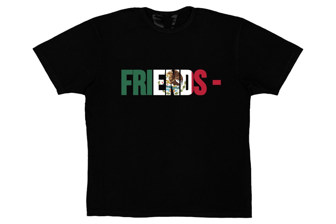 Pre-owned Vlone Friends Mex T-shirt Black