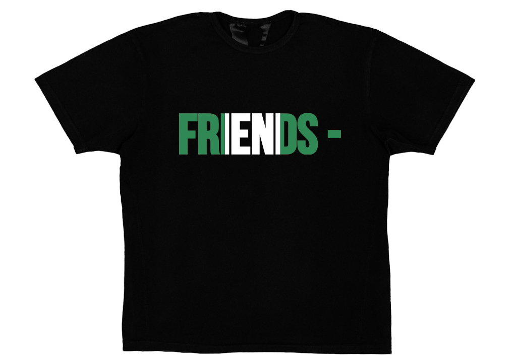 Vlone FRIENDS NGA T-shirt Black Men's - SS21 - US