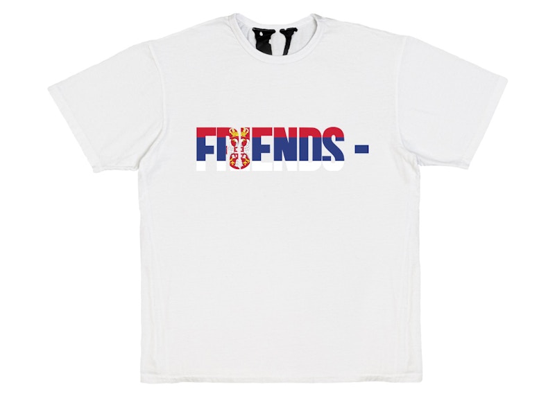 Vlone friends white on sale tee