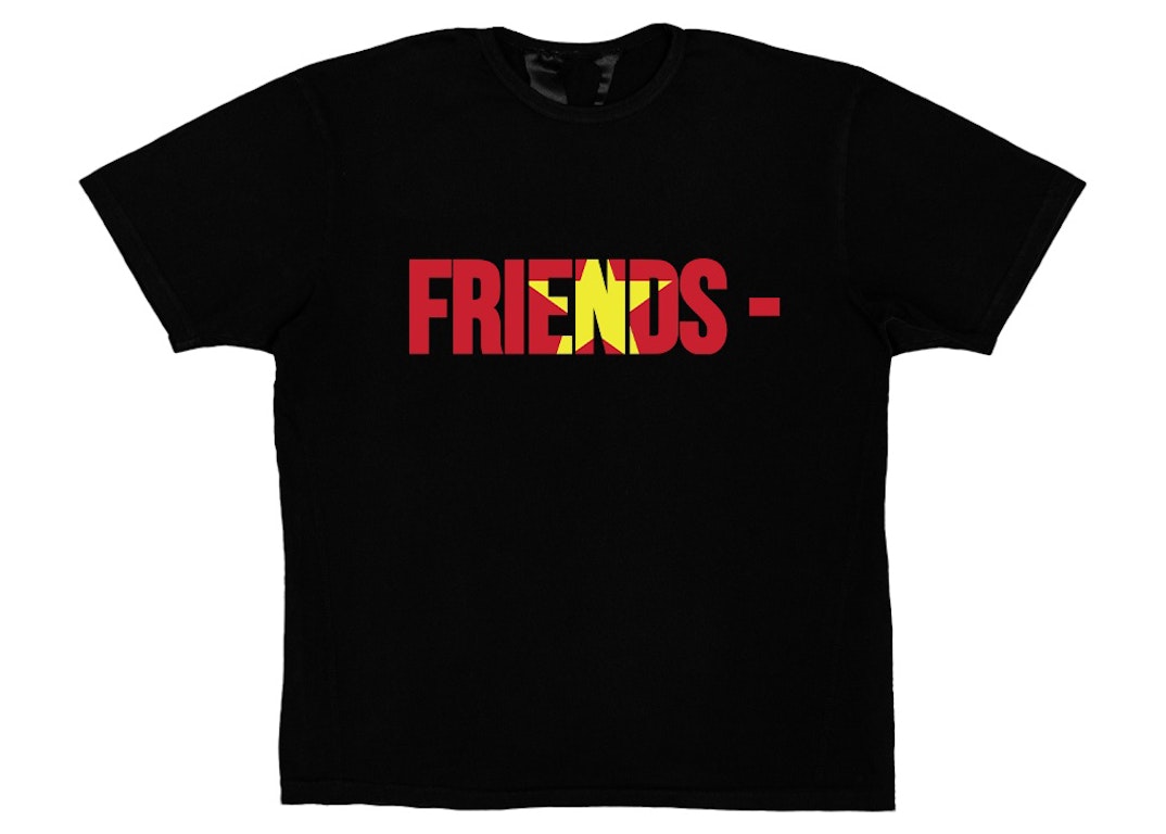 Pre-owned Vlone Friends Vnm T-shirt Black