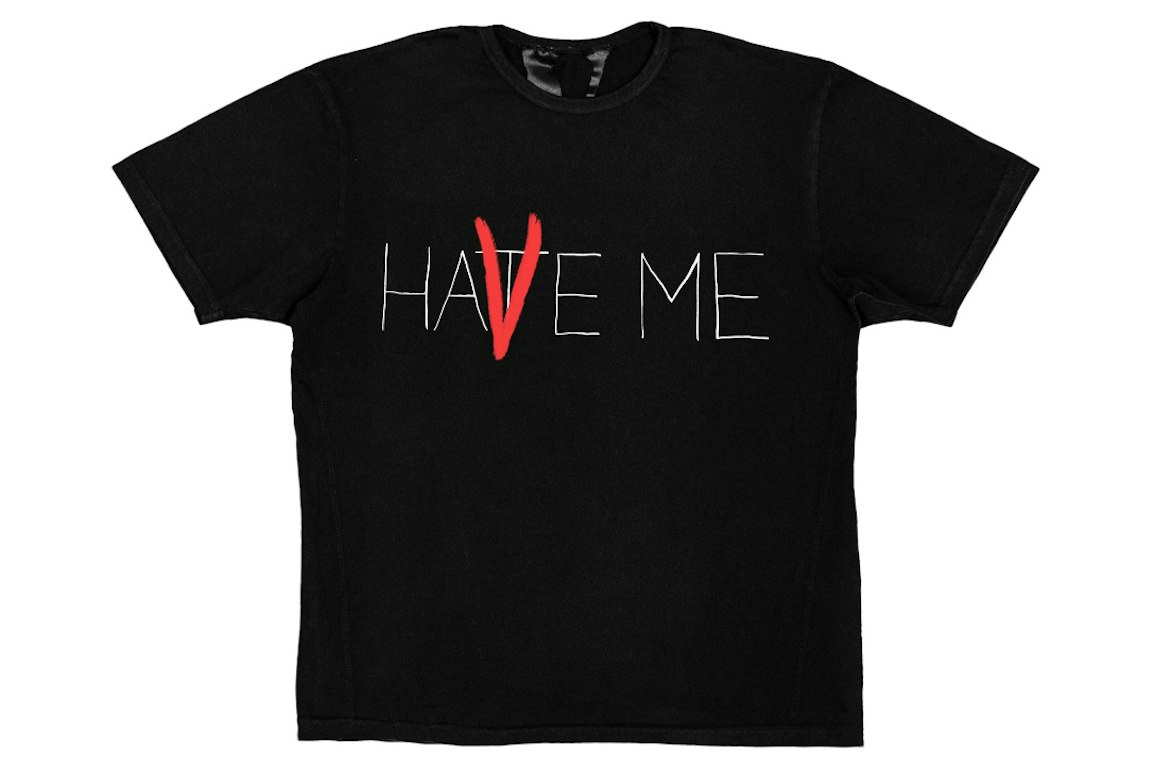 Pre-owned Vlone Have Me/hate Me T-shirt Black