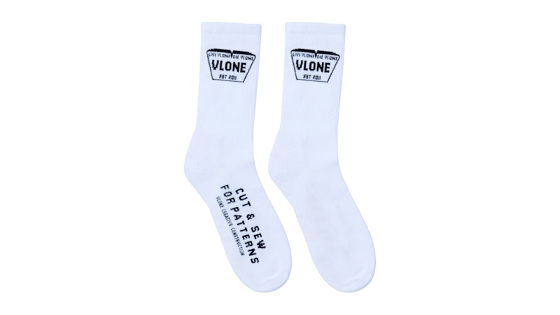 Vlone LVDV Creative Socks White