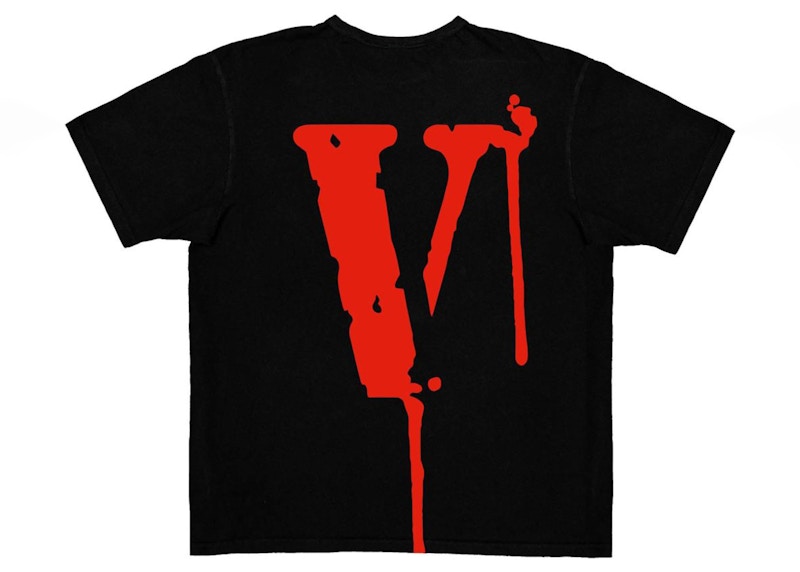 Vlone shirt sale red and black