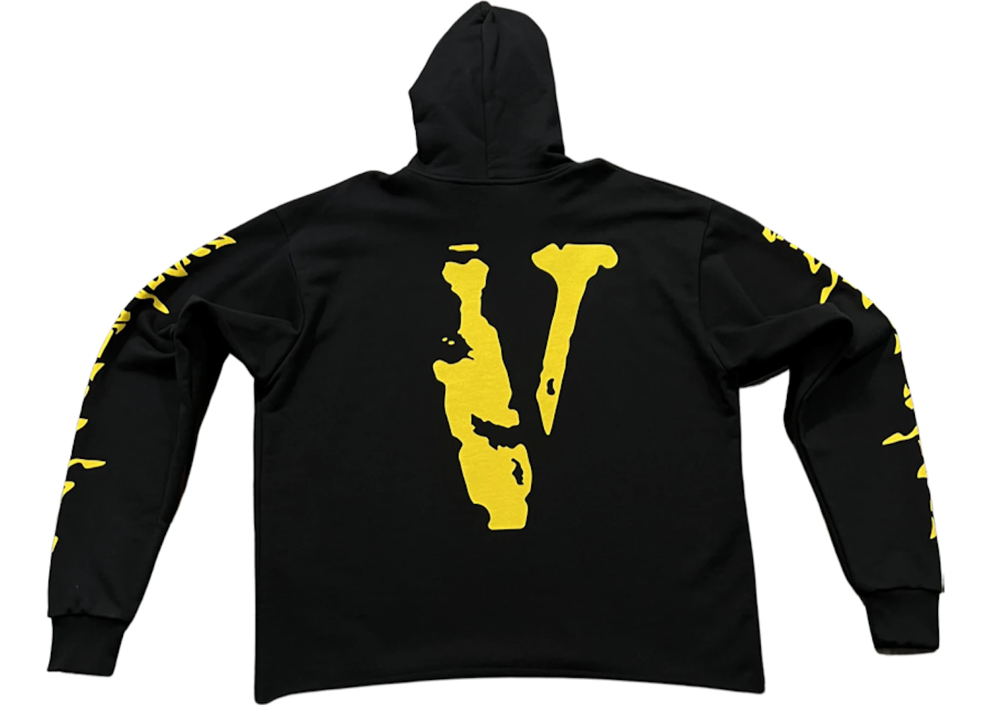 Yellow vlone deals hoodie