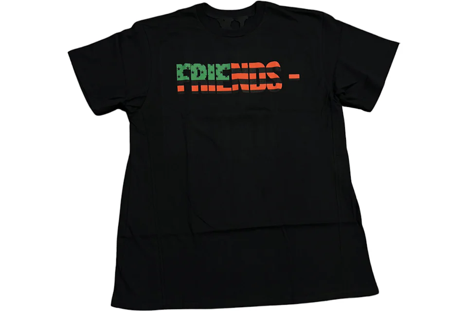 Vlone Power Friends T shirt Black Uomo FW21 IT
