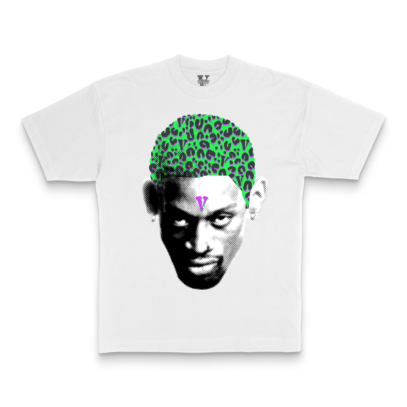 Vlone Rodman Cheetah T-shirt White