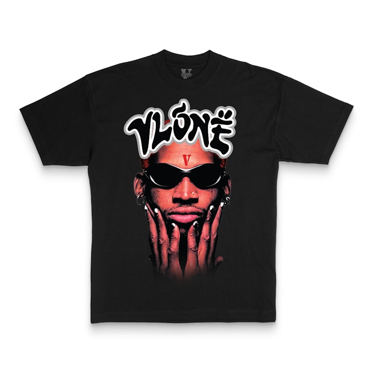 Pre-owned Vlone Rodman Logo T-shirt Black