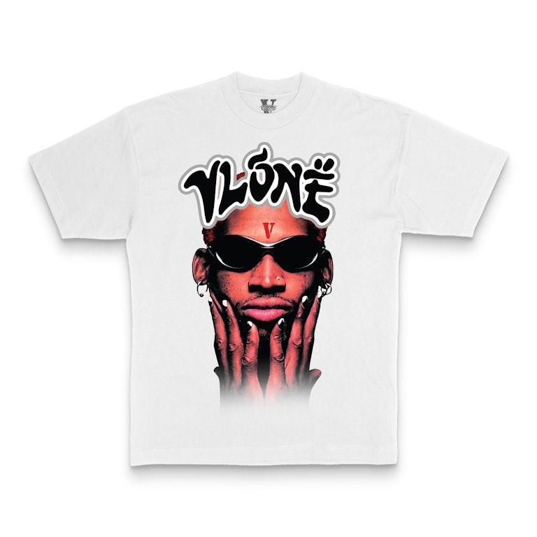 Pre-owned Vlone Rodman Logo T-shirt White