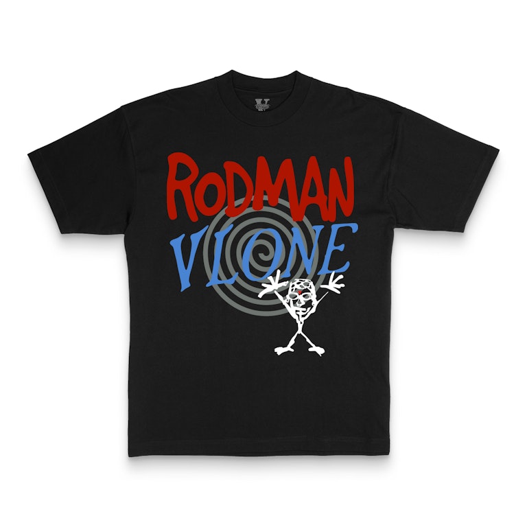 Pre-owned Vlone Rodman Pearl T-shirt Black
