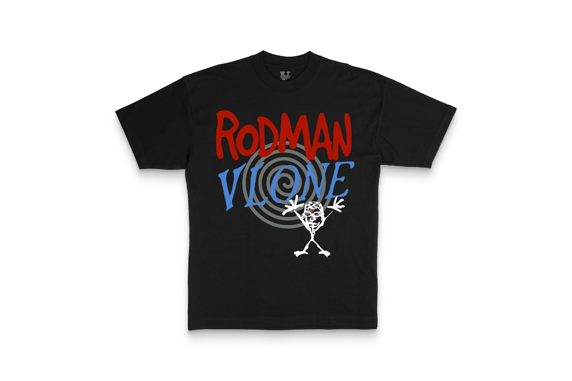 Pre-owned Vlone Rodman Pearl T-shirt Black