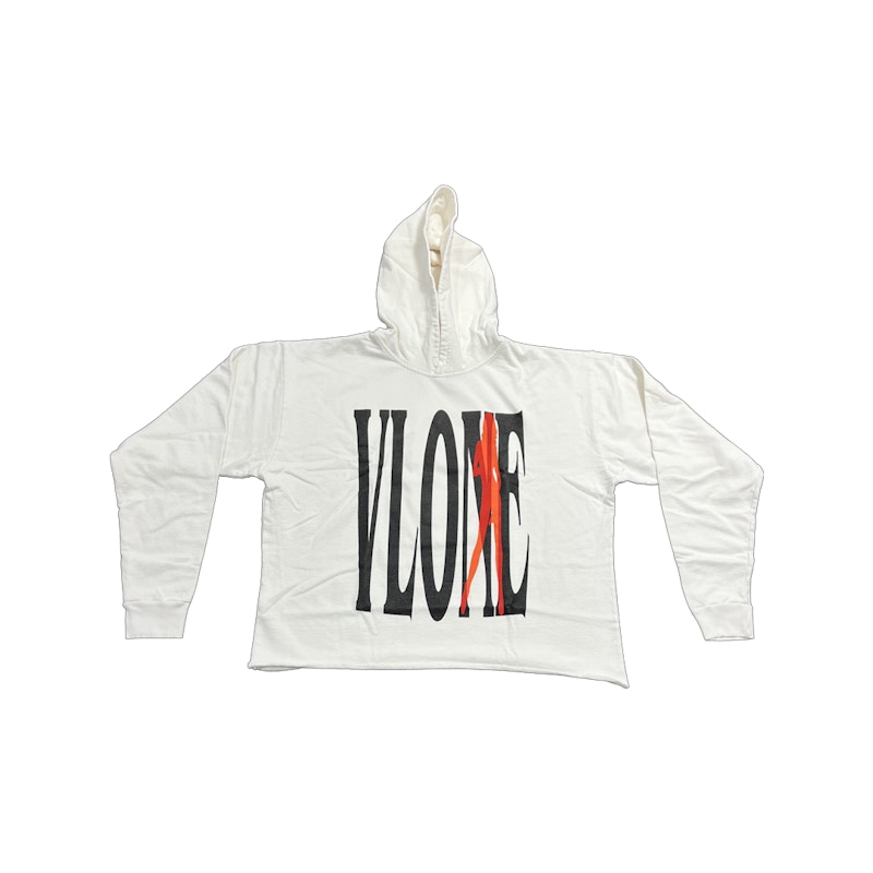 White vlone hoodie sale