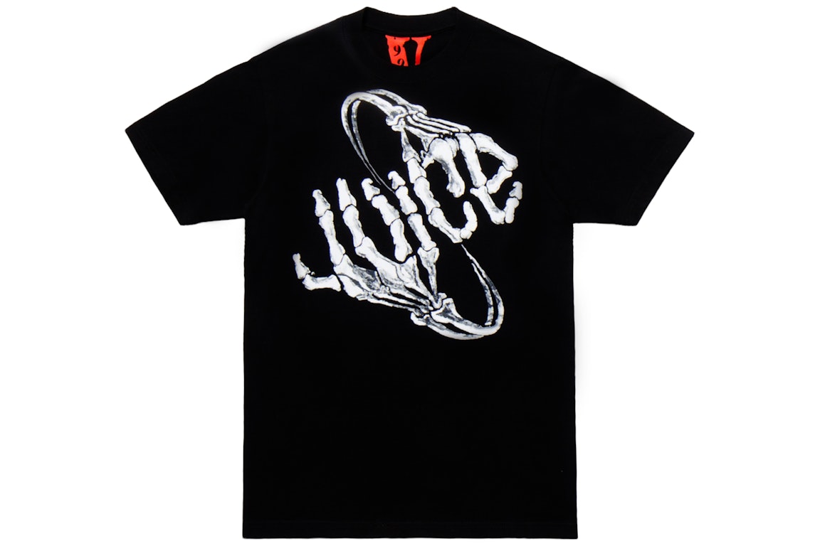 Pre-owned Juice Wrld X Vlone Bones T-shirt Black