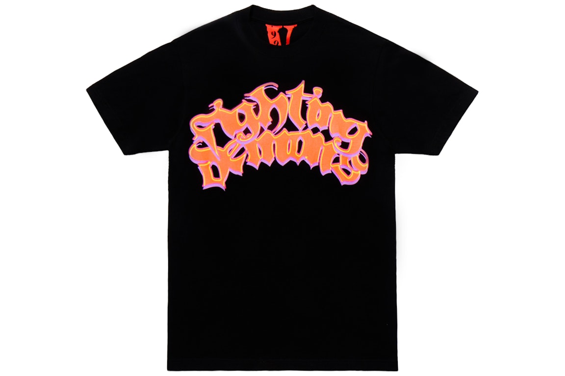 Pre-owned Juice Wrld X Vlone Neon T-shirt Black