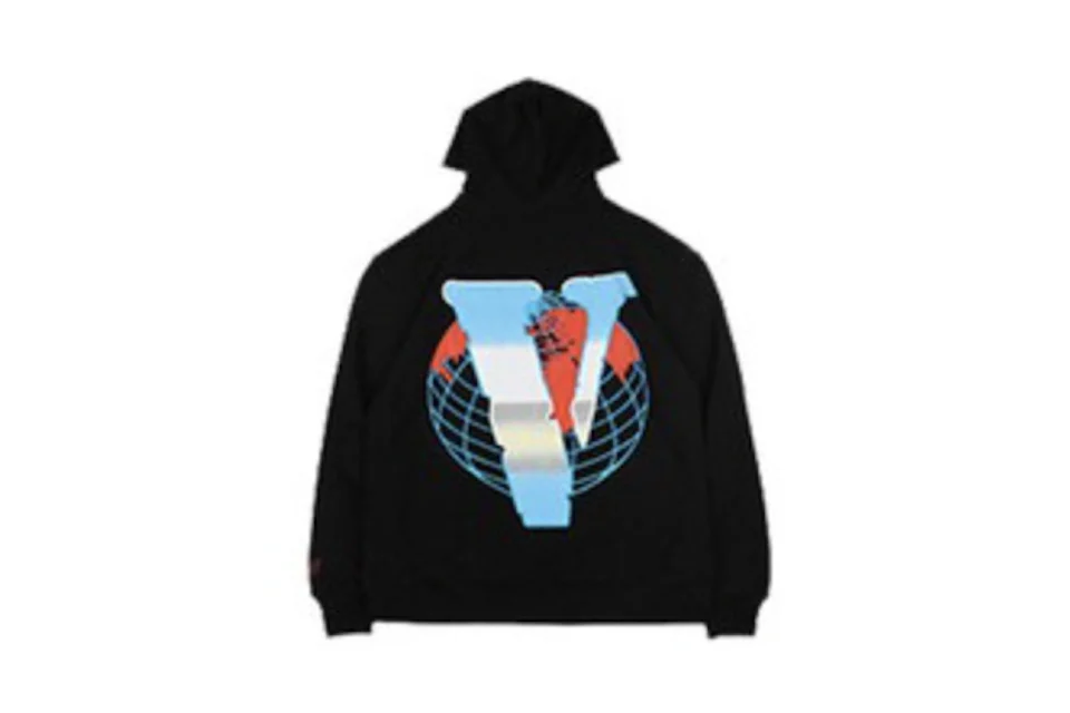 Vlone x Juice Wrld Chrome VWRLD Hoodie Hoodie Black Men s