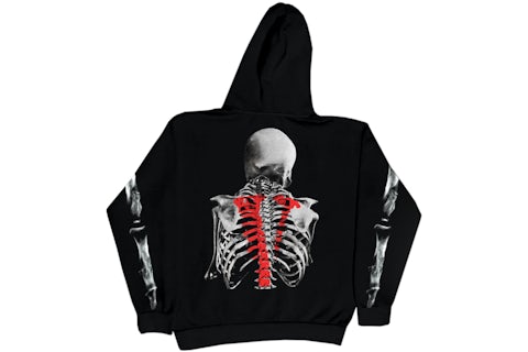 Vlone x Never Broke Again Bones Hoodie Black Men's FW21 US
