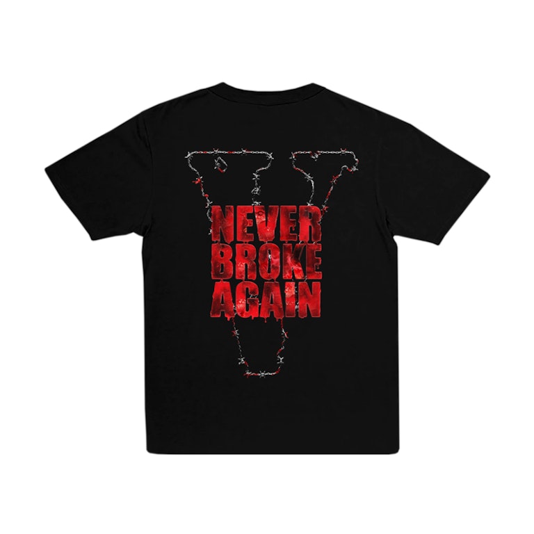 Pre-owned Vlone X Never Broke Again Haunted T-shirt Black