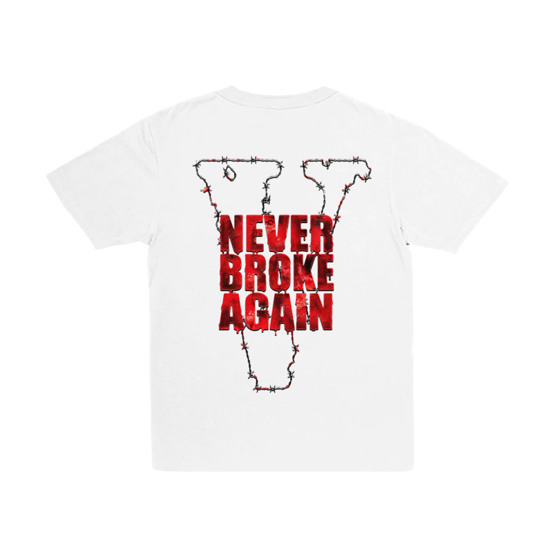 Vlone x Never Broke Again Haunted T-shirt White - FW21
