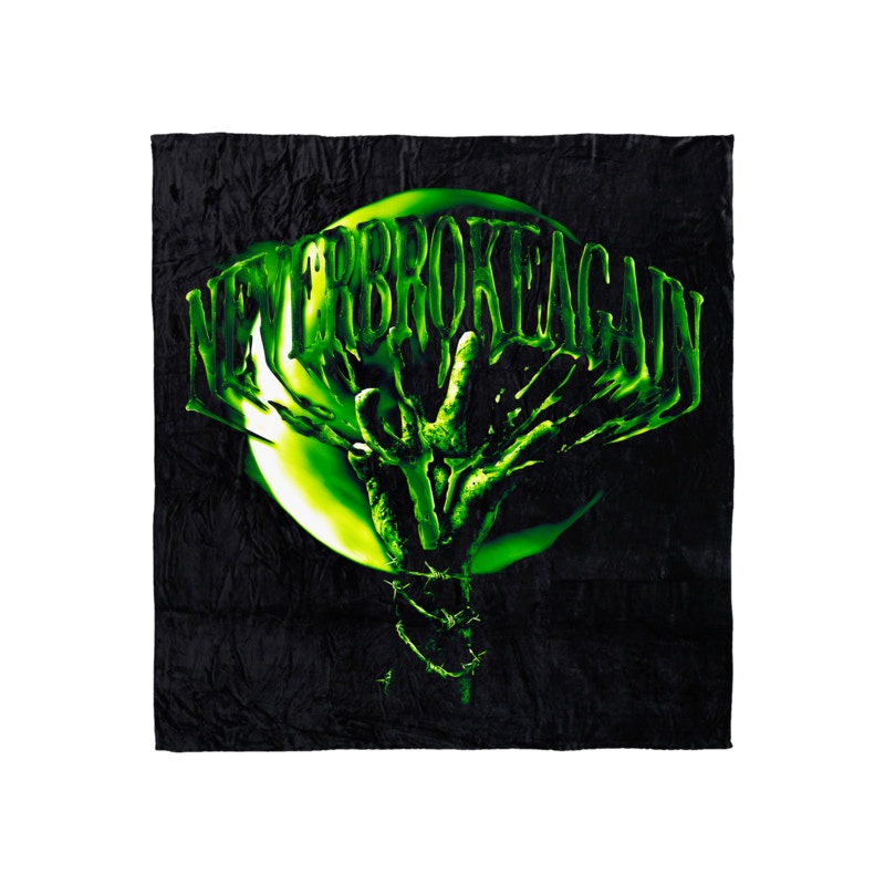 Vlone x Never Broke Again Slime Blanket Black/Green - FW21 - US