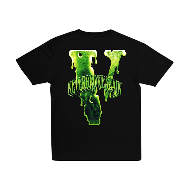 Pre-owned Vlone X Never Broke Again Slime T-shirt Black