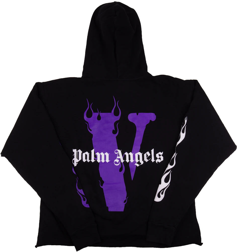 Vlone x Palm Angels Hoodie Black/Purple Men's - US