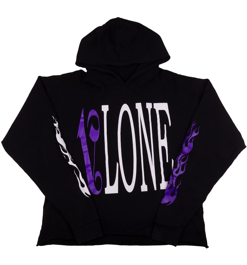 Vlone x Palm Angels Hoodie Black Purple Men s GB