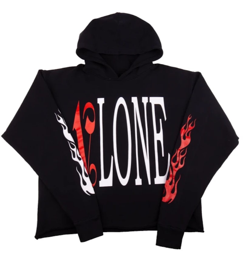 Vlone x Palm Angels Hoodie Black Red Men s US