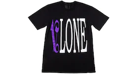 Camiseta Vlone x Palm Angels en negro/violeta