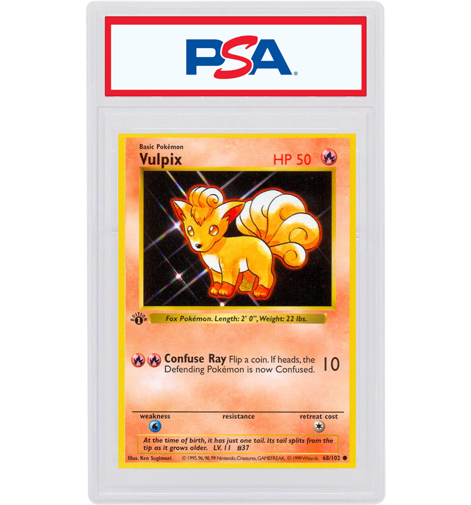 Vulpix 1999 Pokemon TCG Base Set 1st Edition #68/102 - 1999 - GB