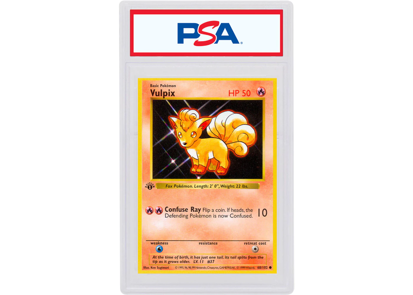 Vulpix 1999 Pokemon TCG Base Set 1st Edition #68/102 (PSA or BGS Graded ...