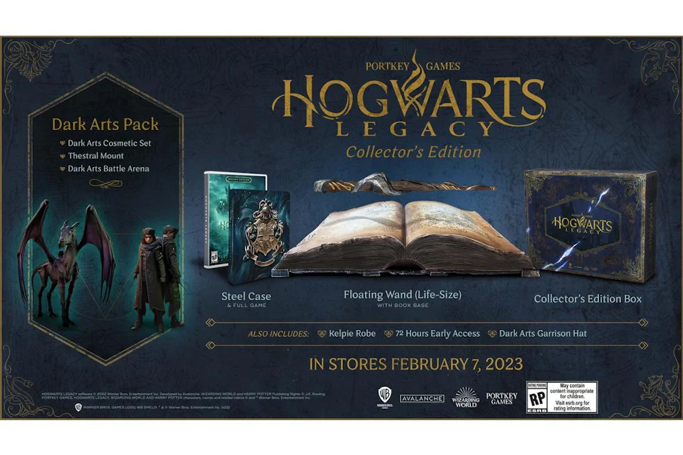 WB Games PS5 Hogwarts Legacy Collector's Edition (US Plug) Video Game Bundle