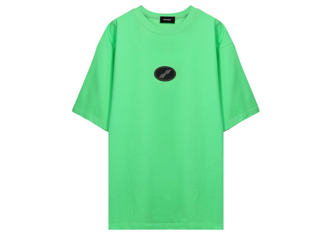 Pre-owned We11 Done We11done Logo Patch Oversized T-shirt Green