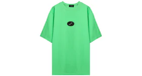 WE11DONE Logo Patch Oversized T-shirt Green