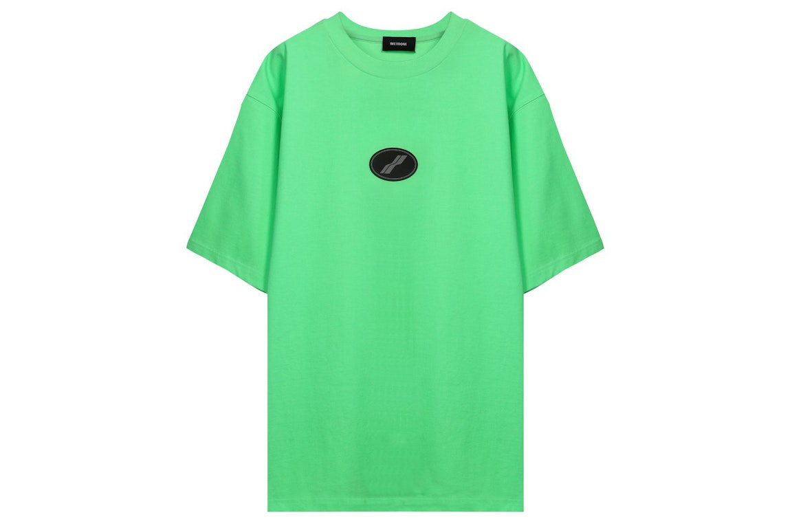 Pre-owned We11 Done We11done Logo Patch Oversized T-shirt Green