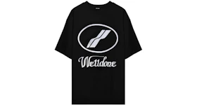 WE11DONE Logo Print Oversized T-shirt Black