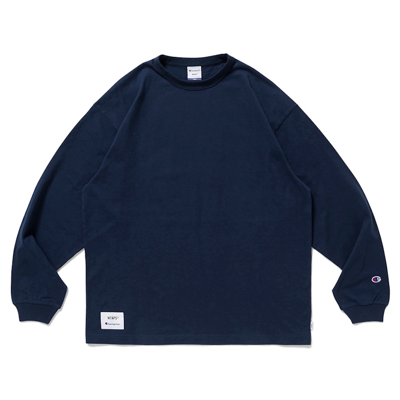 WTAPS x Champion Long Sleeve T-shirt Navy - SS21 Men's - US