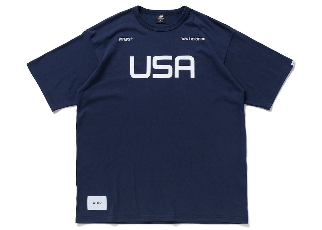 Pre-owned Wtaps X New Balance Academy S/s T-shirt Navy