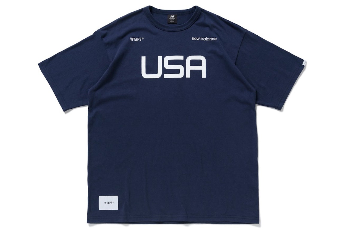 Pre-owned Wtaps X New Balance Academy S/s T-shirt Navy
