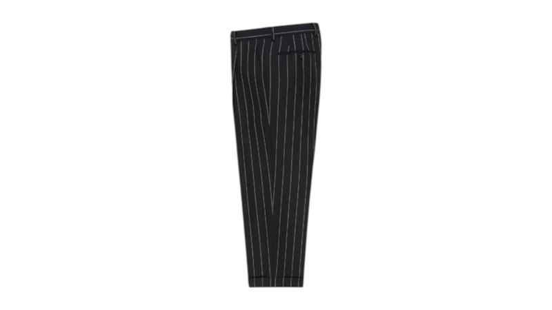 WACKO MARIA DORMEUIL（TYPE-2） Wacko Maria Dormeuil Striped Pleated Type-2 Pant Black Men's