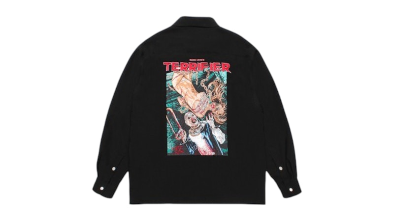 新品✨ワコマリア/TERRIFIER 50'sOPEN COLLAR SHIRT Wacko Maria Terrifier 50's Open Collar Shirt Black メンズ