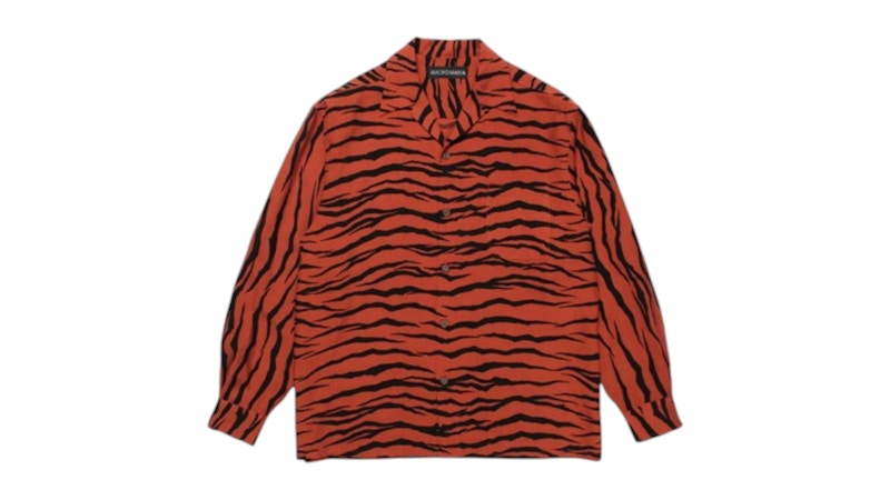 トップス WACKO MARIA ABSTRACT TAGGING PATTERN XL WACKO MARIA Spider Hawaii Short-Sleeve Lapel Button-Up