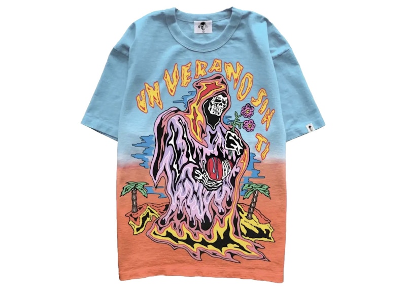 Warren Lotas Bad Bunny Un Verano Sin Ti Ombre T-Shirt Blue Men's